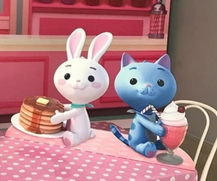 fun bun and puddles Blank Meme Template