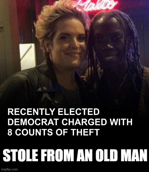 Fireside (left) is accused of stealing $30,000 from an 83-year-old man and forging the signature of a state lawmaker. | STOLE FROM AN OLD MAN | image tagged in wtf | made w/ Imgflip meme maker