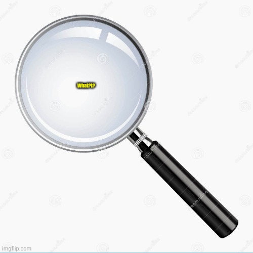 Magnifying Glass | What?!? | image tagged in magnifying glass | made w/ Imgflip meme maker