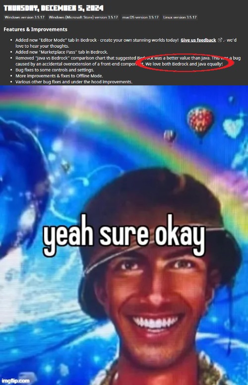i wonder which one gets microsoft more money | image tagged in yeah sure okay | made w/ Imgflip meme maker