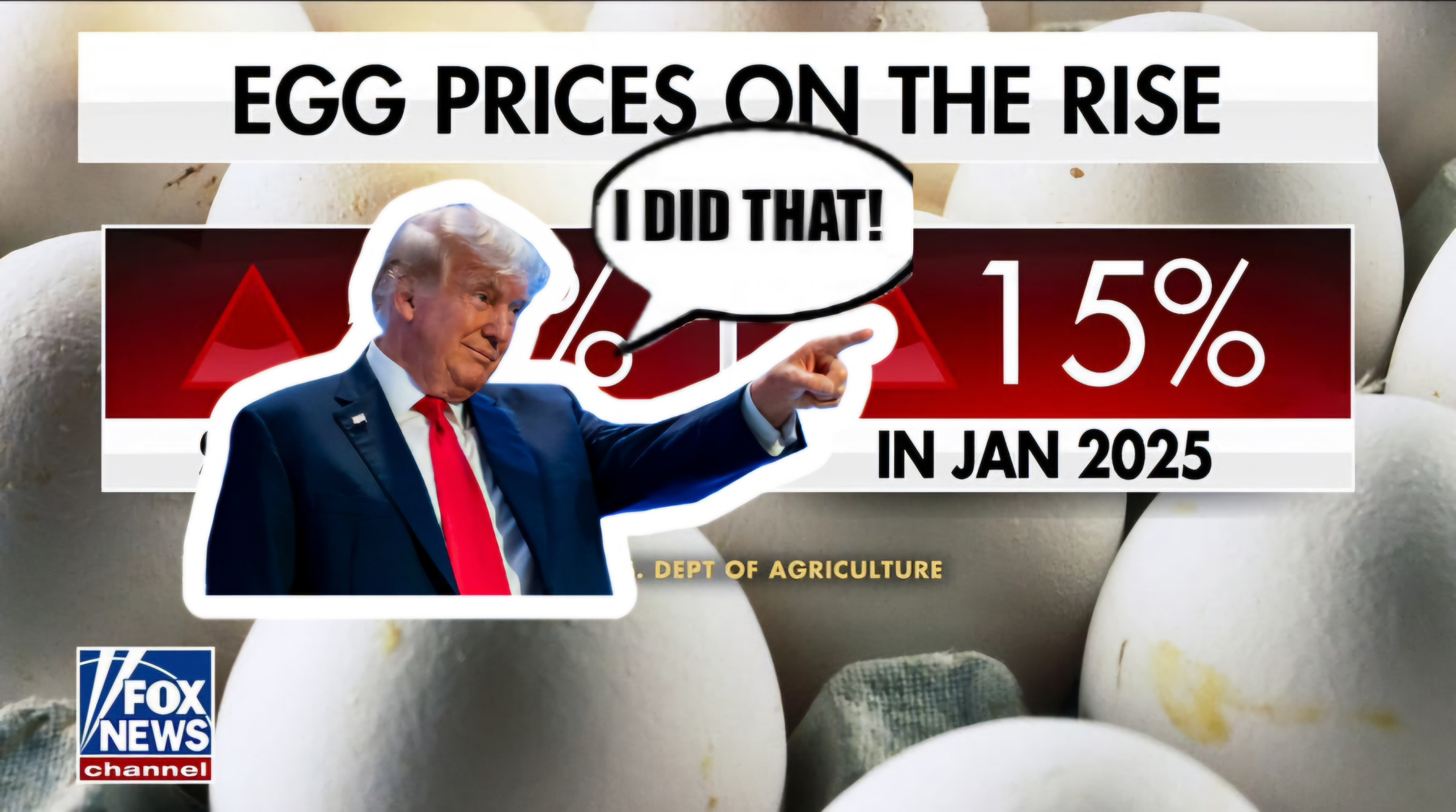 Trump sez shut up about egg prices Blank Meme Template