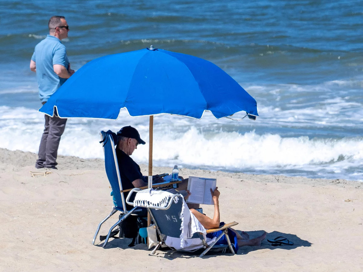 Biden vacation Blank Meme Template