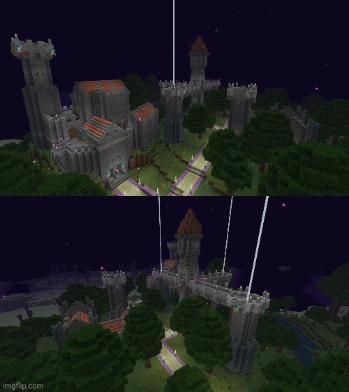 Ender fort is complete. | image tagged in minecraft | made w/ Imgflip meme maker