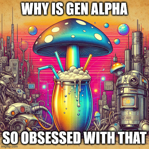 loto | WHY IS GEN ALPHA; SO OBSESSED WITH THAT | image tagged in crate ale hlight in a reshroon,reshroon | made w/ Imgflip meme maker