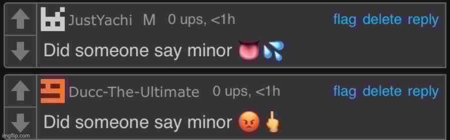 Minor lover vs Minor hater | made w/ Imgflip meme maker