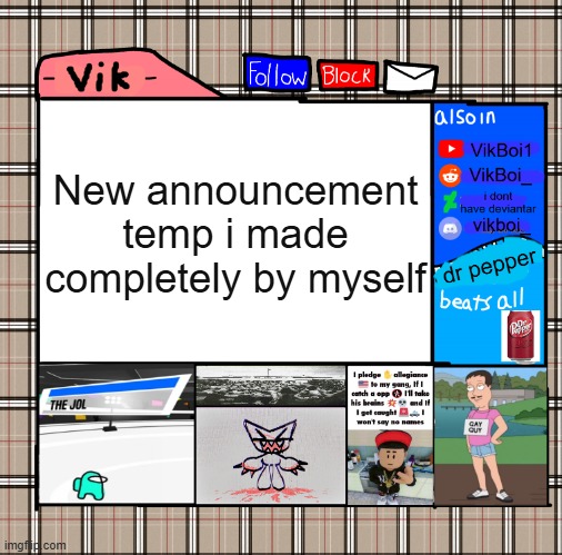 -Vik- fall announcement | New announcement temp i made completely by myself | image tagged in -vik- fall announcement | made w/ Imgflip meme maker