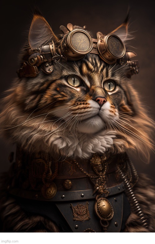 Steampunk Cat | image tagged in cats | made w/ Imgflip meme maker