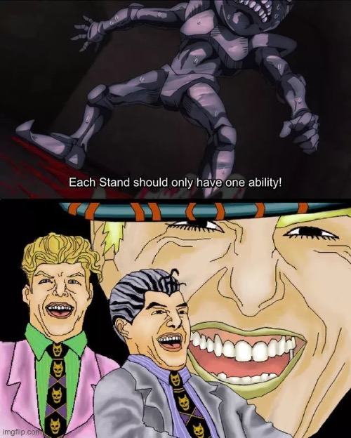 *Laughs in sheer heart attack/bites the dust* | image tagged in jojo's bizarre adventure | made w/ Imgflip meme maker