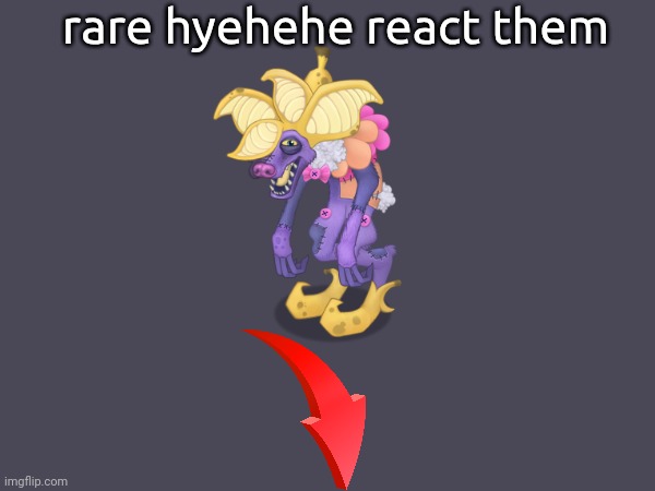 High Quality rare hyehehe react them Blank Meme Template