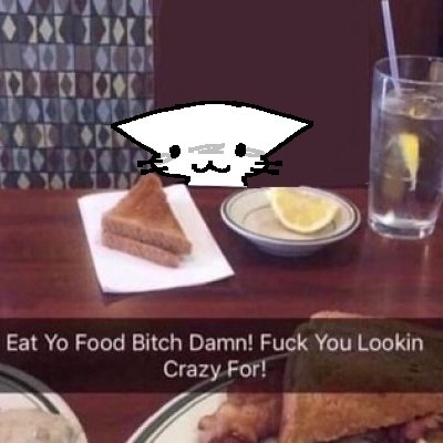 eat yo food bitch damn! Blank Meme Template