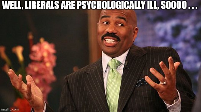 shrug | WELL, LIBERALS ARE PSYCHOLOGICALLY ILL, SOOOO . . . | image tagged in shrug | made w/ Imgflip meme maker