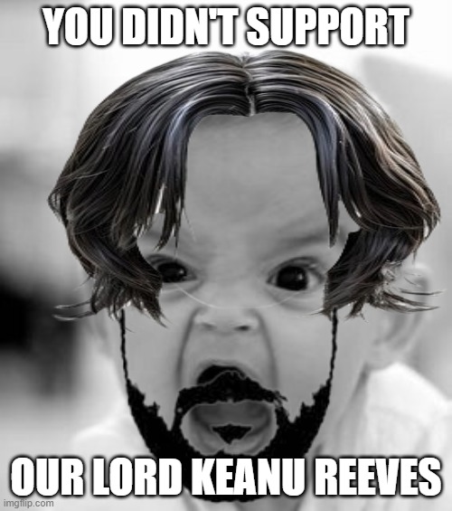 john wick meme | YOU DIDN'T SUPPORT; OUR LORD KEANU REEVES | image tagged in keanu reeves,john wick,memes | made w/ Imgflip meme maker