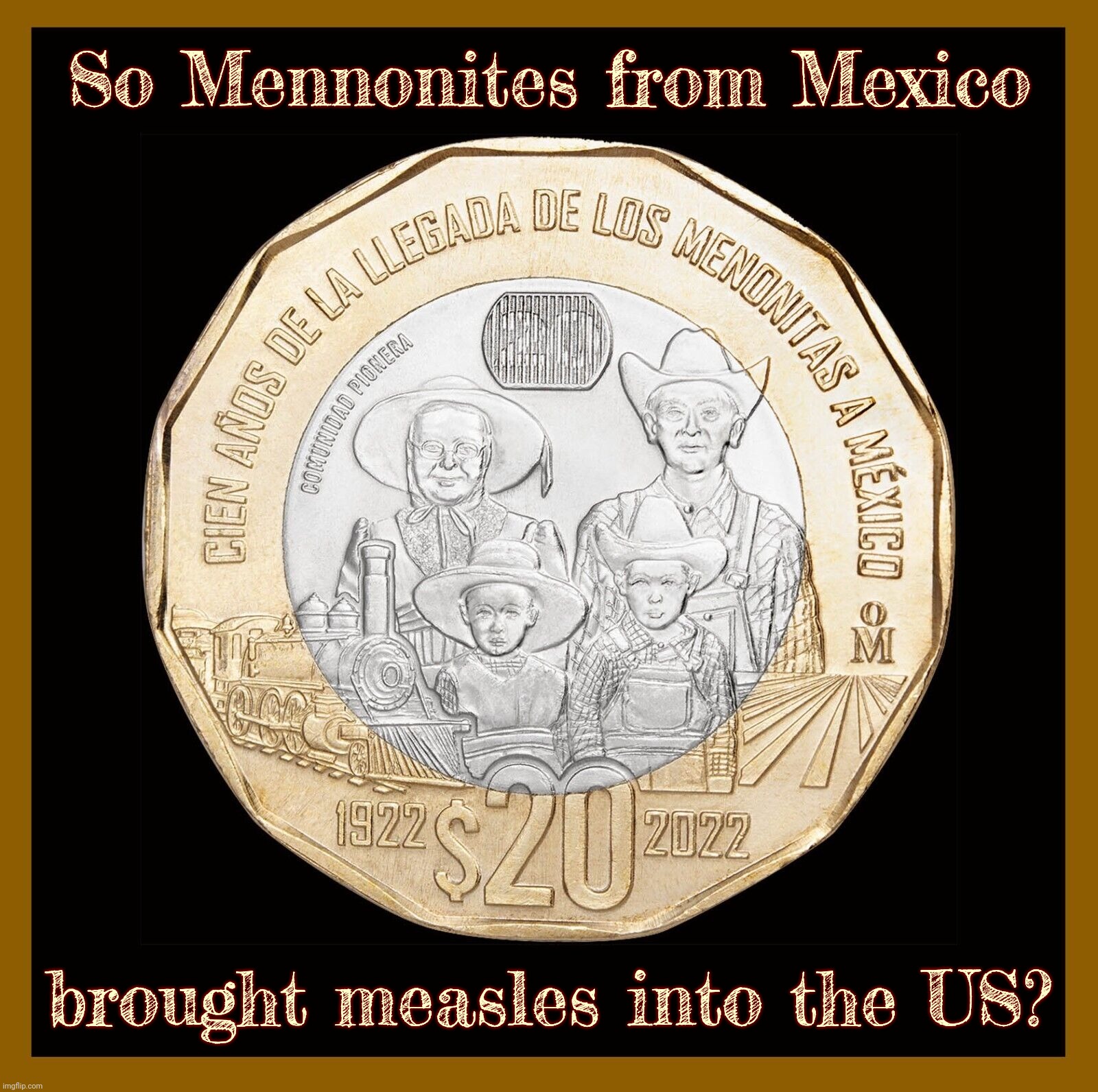 Trumper claiming measle outbreaks are an illegal alien thing, despite the "But Mennonites" excuse | So Mennonites from Mexico; brought measles into the US? | made w/ Imgflip meme maker