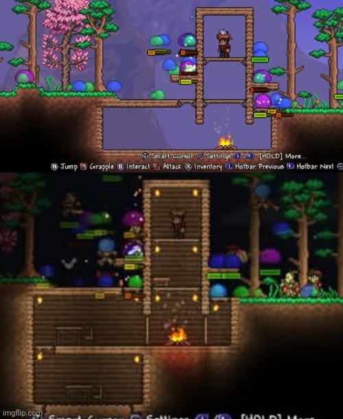 Solid Terraria gameplay | image tagged in terraria,master mode,gaming,video games,nintendo switch,screenshots | made w/ Imgflip meme maker