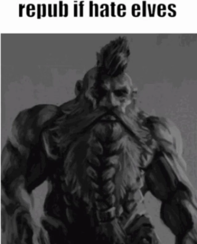 repost if you hate elves Blank Meme Template