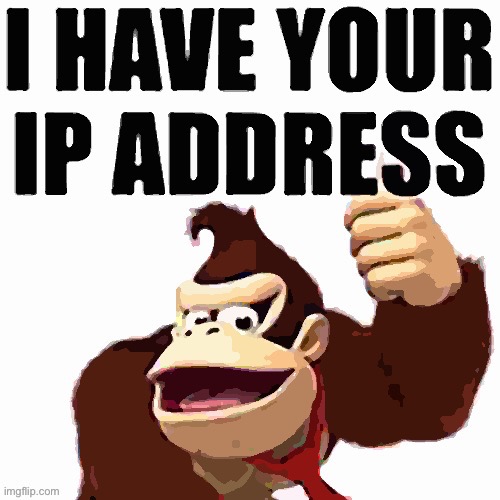 DK I have your ip address | image tagged in dk i have your ip address | made w/ Imgflip meme maker