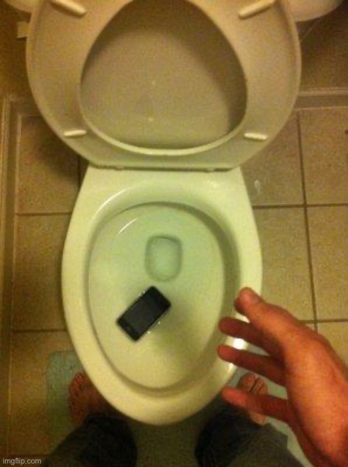 iphone in toilet | image tagged in iphone in toilet | made w/ Imgflip meme maker