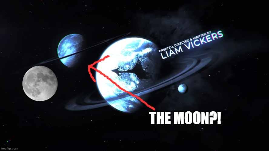 Is copper-9's moon our moon? | THE MOON?! | image tagged in copper-9 | made w/ Imgflip meme maker