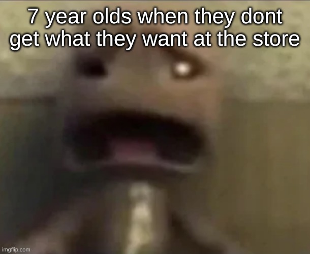 sad | 7 year olds when they dont get what they want at the store | image tagged in sackboy sad | made w/ Imgflip meme maker