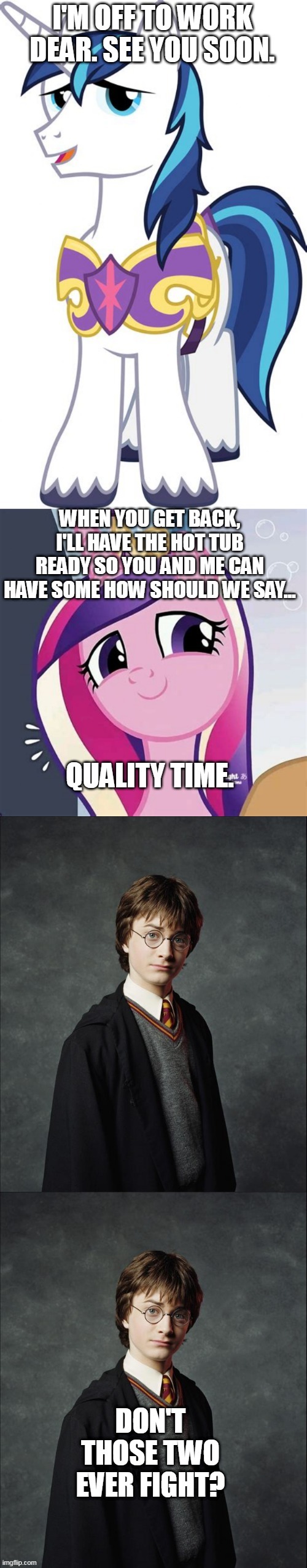 My little Potter Love nuts part 1 | image tagged in mlp | made w/ Imgflip meme maker
