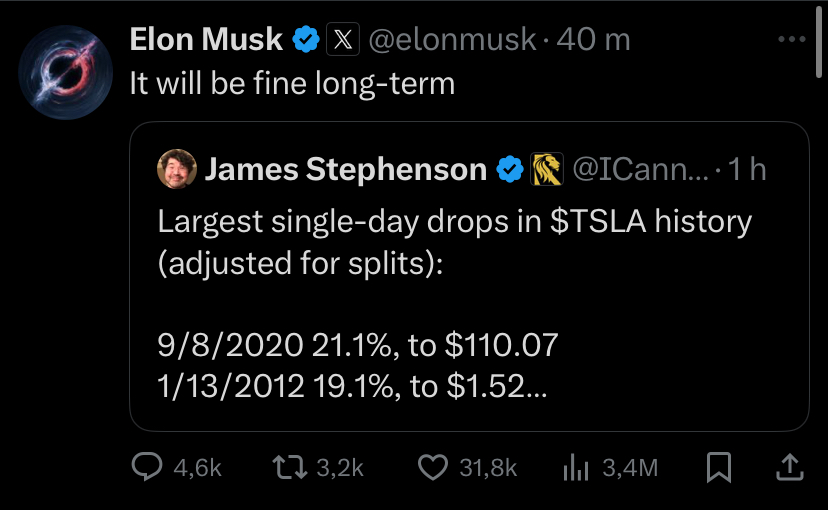 Fine long term - Musk Blank Meme Template