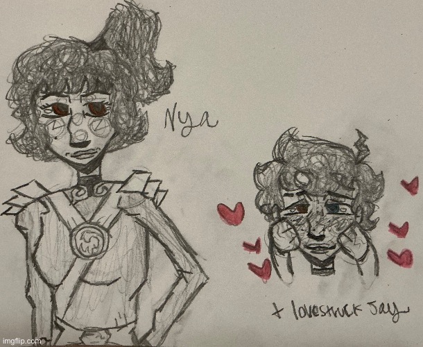 Nya from ninjago!! (+ Jay bc.. I love him and bc Jaya rights) | made w/ Imgflip meme maker