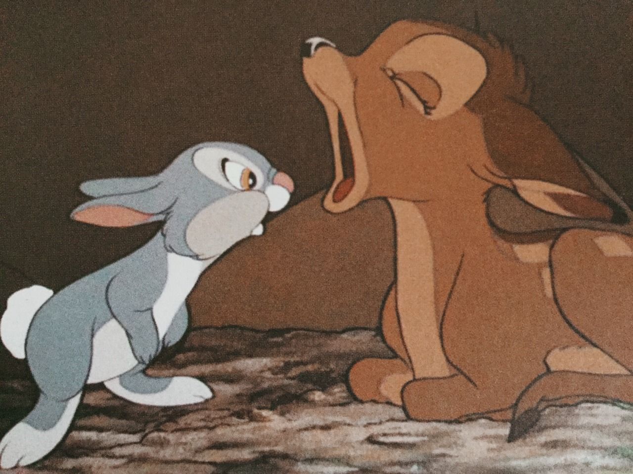 Bambi yawn Blank Meme Template