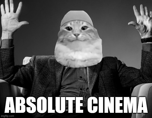 Absolute Islamic Cat Cinema | ABSOLUTE CINEMA | image tagged in absolute cinema | made w/ Imgflip meme maker