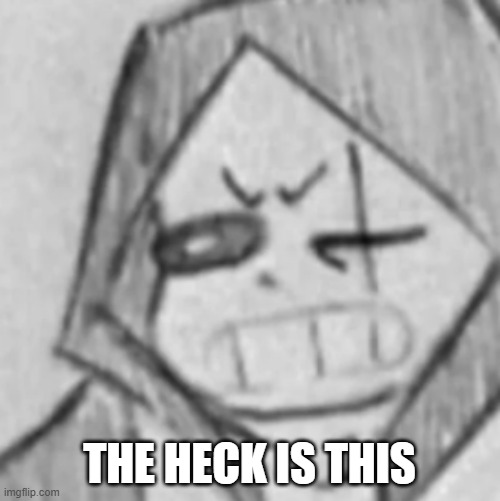 THE HECK IS THIS | image tagged in epic sans a bit mad | made w/ Imgflip meme maker