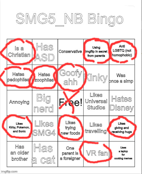 not even close to a bingo smh | image tagged in smg5_nb bingo,bingo | made w/ Imgflip meme maker