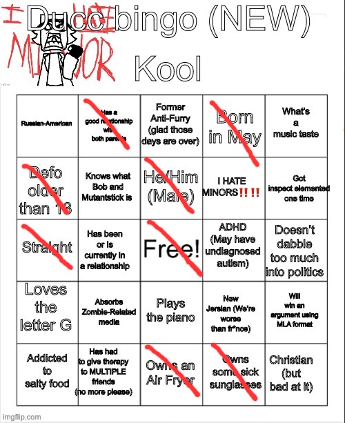 Ducc bingo (NEW) | image tagged in ducc bingo new | made w/ Imgflip meme maker
