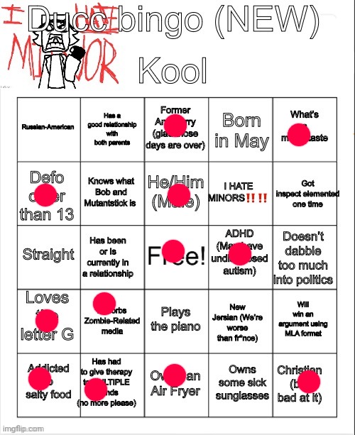 Gimme more bingos >:3 | image tagged in ducc bingo new | made w/ Imgflip meme maker