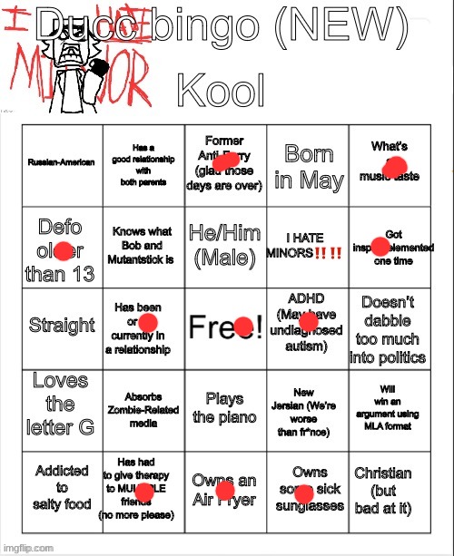 Ducc bingo (NEW) | image tagged in ducc bingo new | made w/ Imgflip meme maker