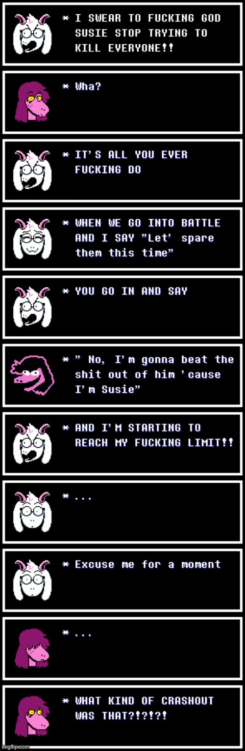 Ralsei crashes out | made w/ Imgflip meme maker