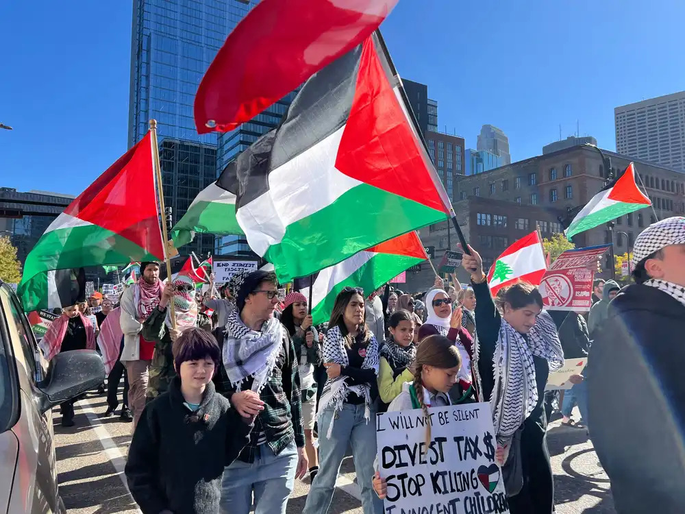 PLO Protestors HAMAS Blank Meme Template