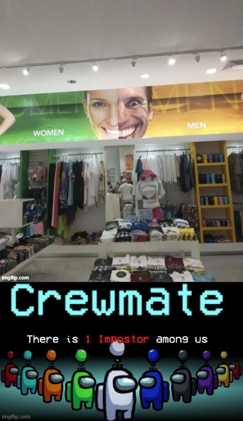 image tagged in there is one imposter among us | made w/ Imgflip meme maker
