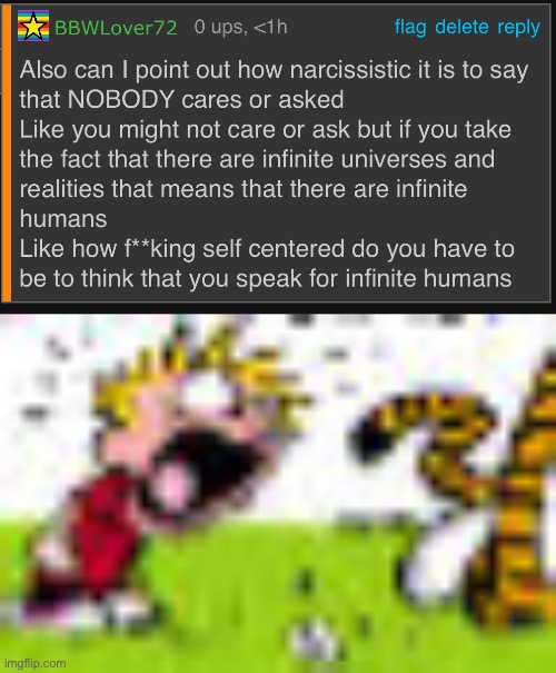 image tagged in calvin and hobbes you can't do that | made w/ Imgflip meme maker