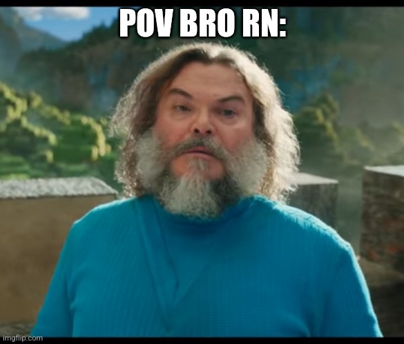 POV BRO RN: | image tagged in i am steve | made w/ Imgflip meme maker