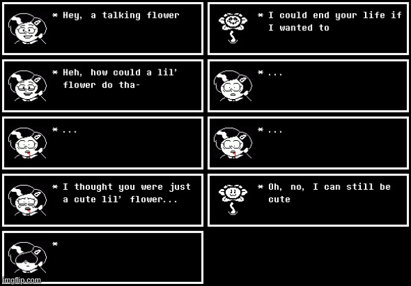 Flowey does a crime pt 1 | made w/ Imgflip meme maker