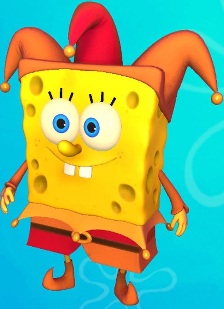 Spongebob the jester Blank Meme Template