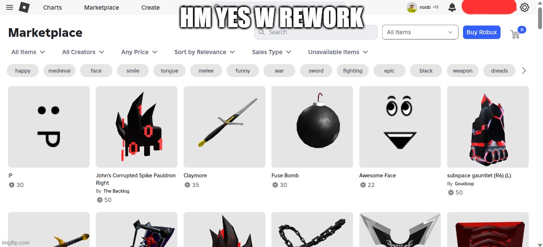 HM YES W REWORK | made w/ Imgflip meme maker