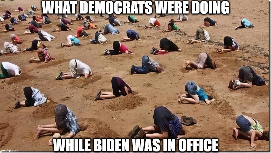 The left has sudden amnesia | WHAT DEMOCRATS WERE DOING; WHILE BIDEN WAS IN OFFICE | image tagged in joe biden,economy,bad memory | made w/ Imgflip meme maker