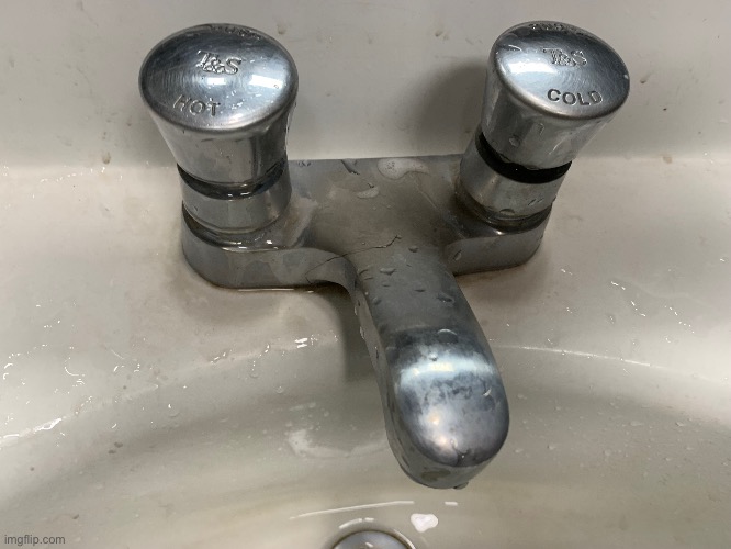 Whoever designed push faucets needs to die. | made w/ Imgflip meme maker