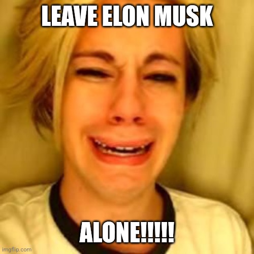 Chris Crocker | LEAVE ELON MUSK; ALONE!!!!! | image tagged in leave alone,elon musk,funny memes | made w/ Imgflip meme maker