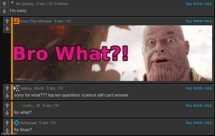 What could this man possibly be sorry about? | made w/ Imgflip meme maker