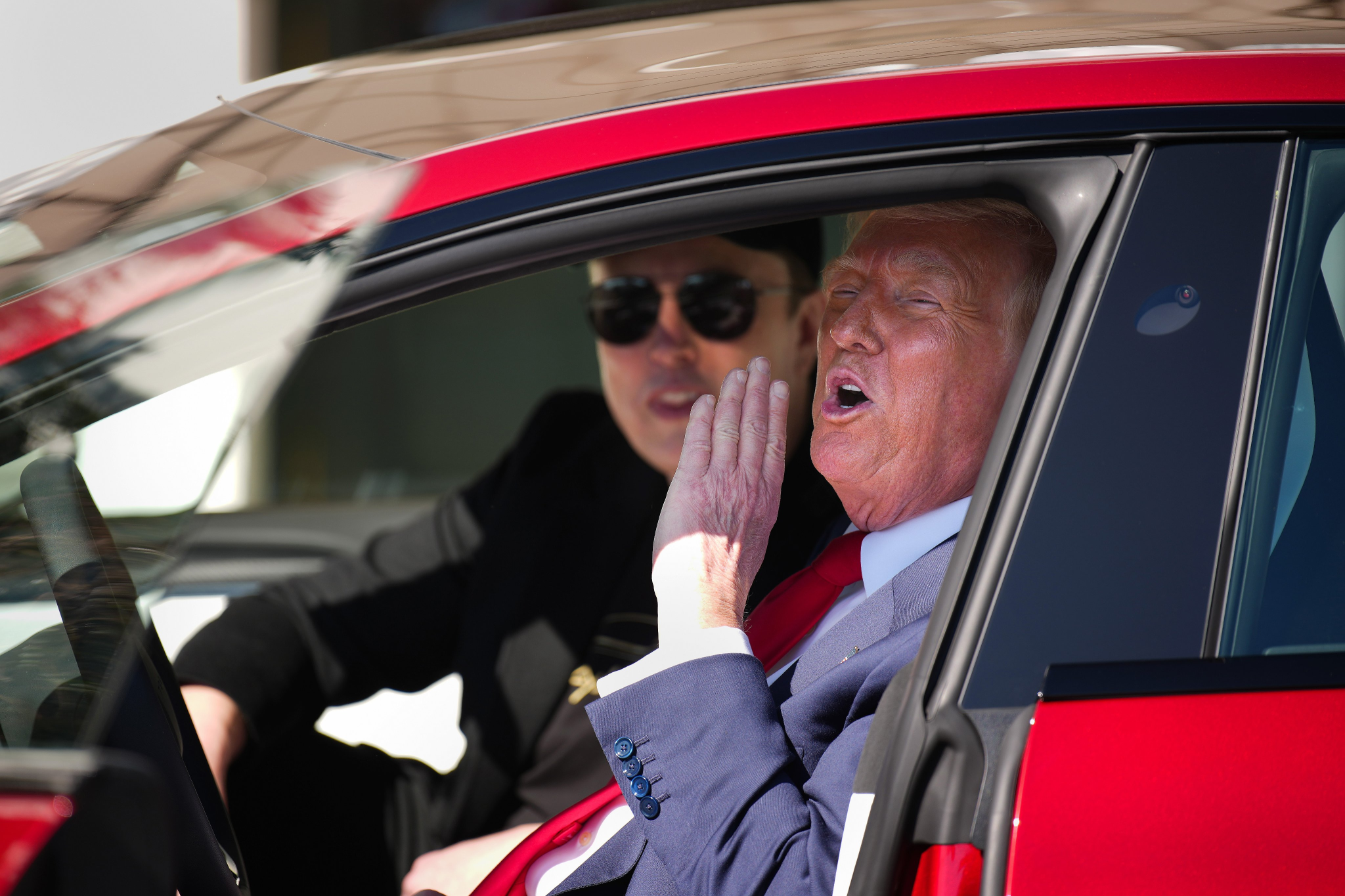 Trump Elon Tesla Blank Meme Template