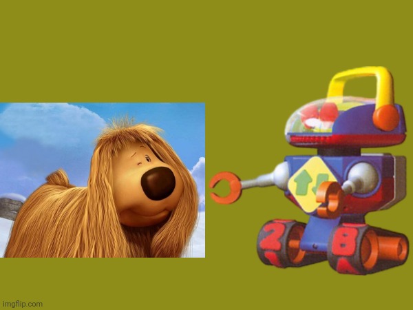 Mr Robot Meets Doogal | image tagged in the magic roundabout,toy story,memes,toys,dog | made w/ Imgflip meme maker