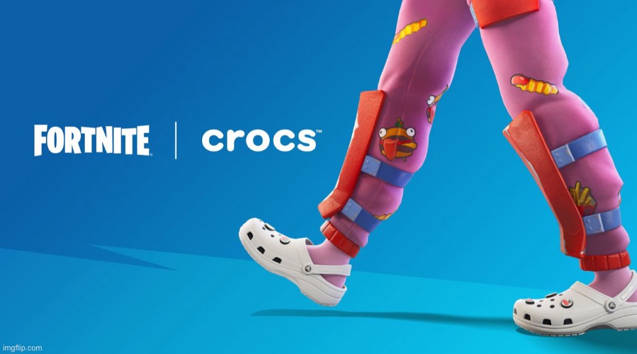 ain’t no fucking way they put crocs in fortnite im crine | made w/ Imgflip meme maker