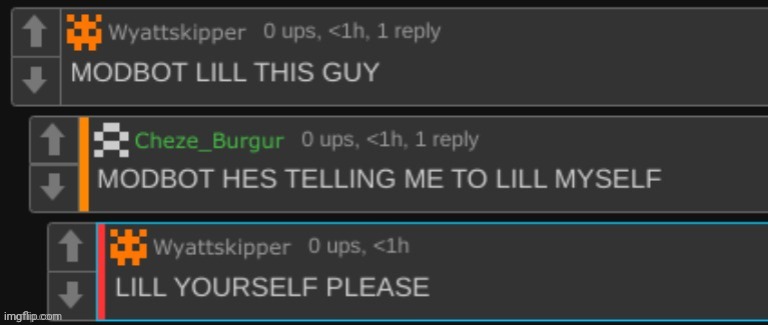 he's telling me to lill myself | image tagged in he's telling me to lill myself,msmg,memes | made w/ Imgflip meme maker