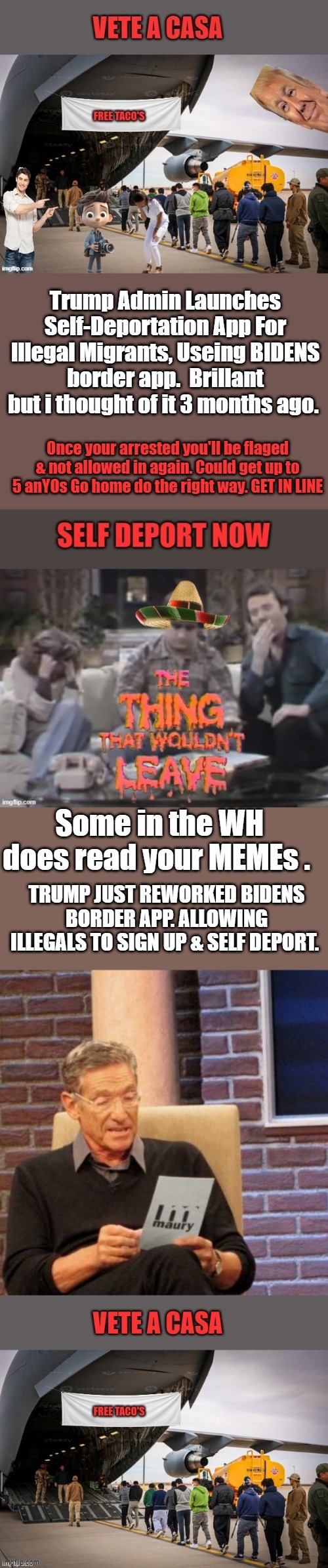 Go home now if you don't you will be flaged & never allowed into the US again. Do it the right way.The US is for US citizens. | made w/ Imgflip meme maker